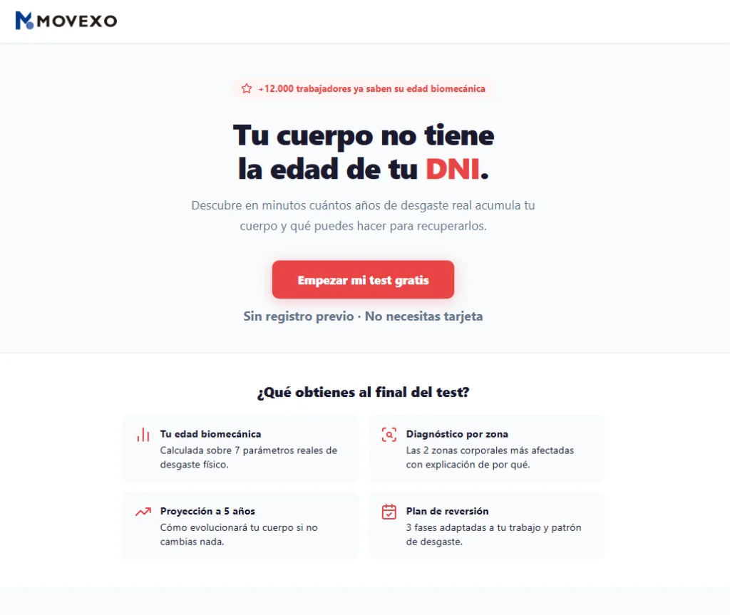Test Edad Biomecánica Movexo
