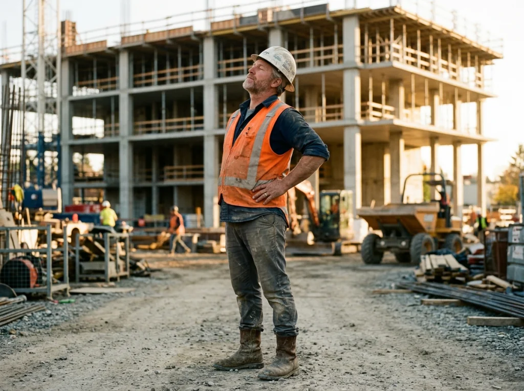 Lesiones más comunes en construcción y cómo prevenirlas antes de los 50