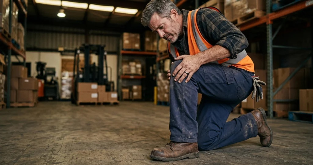 Rodilla que cruje, espalda que duele: señales que no debes ignorar si tu trabajo es físico